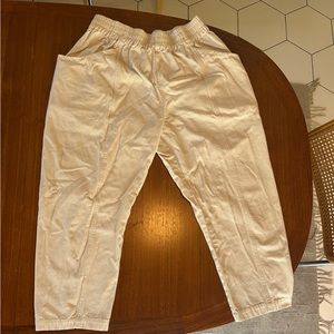 COPY - Elizabeth Suzann Natural Canvas Clyde Pants, xl